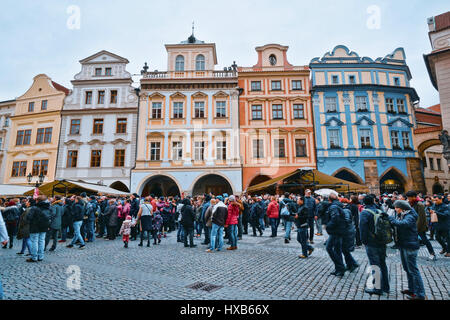 Le splendide dimore nella città di Praga - Praga / Repubblica ceca - MARZO 20, 2017 Foto Stock