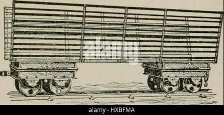 "Rivista e ampliata ed. della scienza delle ferrovie" (1800) Foto Stock