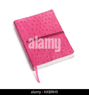 Vecchio libro isolato su sfondo bianco Foto Stock