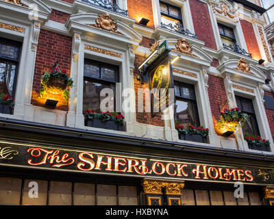 Il Sherlock Holmes Pub Foto Stock