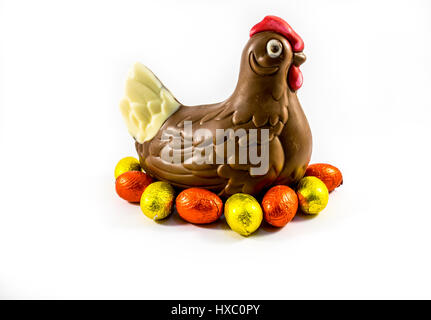 Pollo al cioccolato Foto Stock