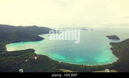 Drone foto in St Johns Foto Stock