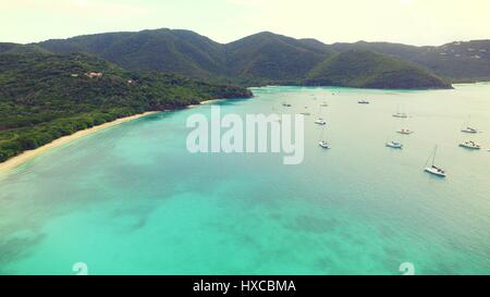 Drone foto in St Johns Foto Stock