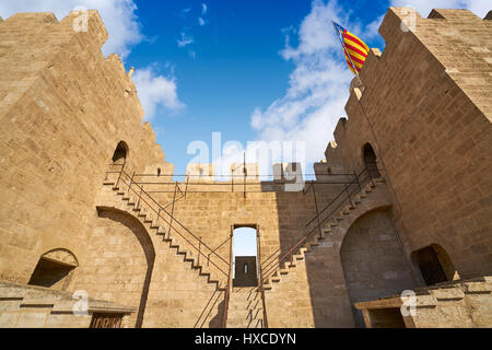 Torres de Serrano le torri in Valencia città vecchia porta in Spagna Foto Stock