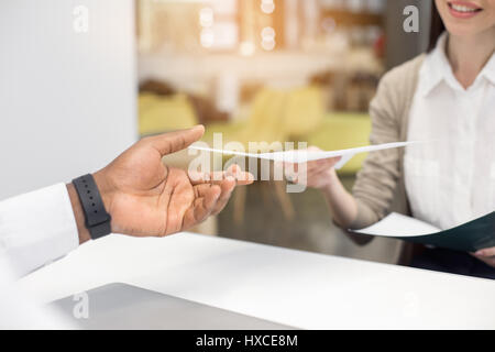 Persone intervista lavoro concetto di applicazione Foto Stock