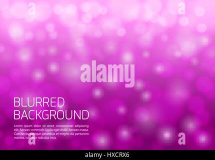 Rosa sfondo sfocato con luci twinkly Illustrazione Vettoriale