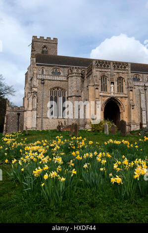 Santa Margherita di Antiochia Chiesa, Cley-next-il-Mare, Norfolk, Inghilterra, Regno Unito Foto Stock