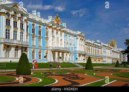 Palazzo di Caterina a Pushkin a San Pietroburgo, Russia. Foto Stock