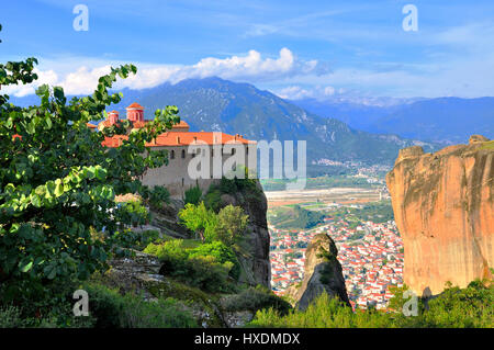 Meteora i monasteri che si trova a nord della Grecia nella regione della Tessaglia Foto Stock