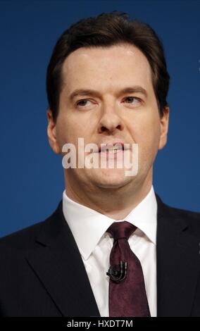 GEORGE OSBORNE MP il Cancelliere dello scacchiere 08 ottobre 2012 CPI BIRMINGHAM INGHILTERRA Foto Stock