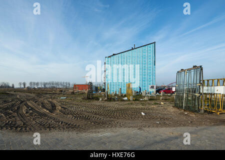 Zeeburgeiland, Amsterdam. Serie Zelfbouw - extra, vari, Paesi Bassi. Architetto: vari, 2015. Foto Stock
