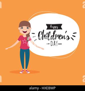 Felice Giornata dei bambini Illustrazione Vettoriale