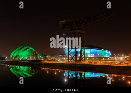 Armadillo sec idro Clyde vista di notte cityscape Foto Stock