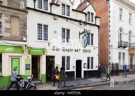 Eagle e bambino pub Oxford, Oxfordshire, Regno Unito Foto Stock