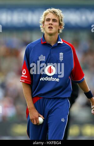 STUART AMPIA INGHILTERRA & LEICESTERSHIRE CCC OLD TRAFFORD Manchester Inghilterra 30 Agosto 2007 Foto Stock