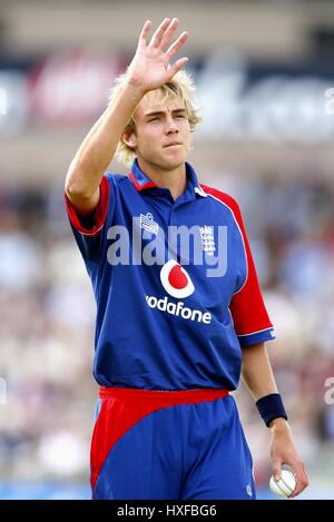 STUART AMPIA INGHILTERRA & LEICESTERSHIRE CCC OLD TRAFFORD Manchester Inghilterra 30 Agosto 2007 Foto Stock