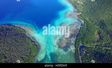 Drone foto in St Johns Foto Stock