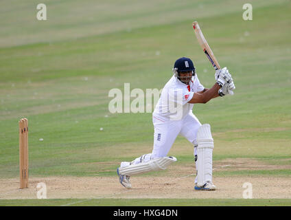 SAMIT PATEL INGHILTERRA NOTTINGHAMSHIRE INGHILTERRA & NOTTINGHAMSHIRE SCARBOROUGH CRICKET CLUB SCARBOROUGH INGHILTERRA 02 Agosto 2011 Foto Stock