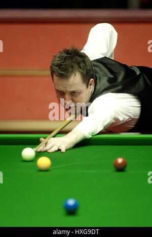 JOHN HIGGINS SCOZIA CROGIOLO SHEFFIELD Inghilterra 22 aprile 2003 Foto Stock