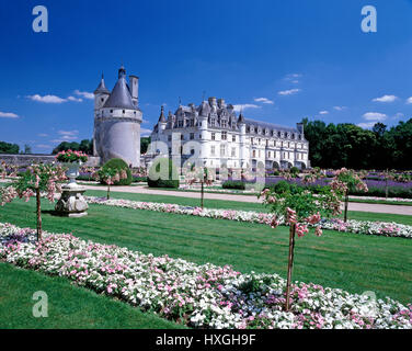 Chateau de Chenonceau, Valle della Loira, Francia Foto Stock