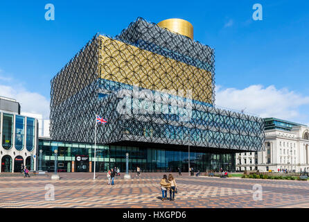 Birmingham Library. La moderna Biblioteca di Birmingham, progettata da Francine Houben, Centenary Square, Broad Street, Birmingham, Inghilterra, REGNO UNITO Foto Stock