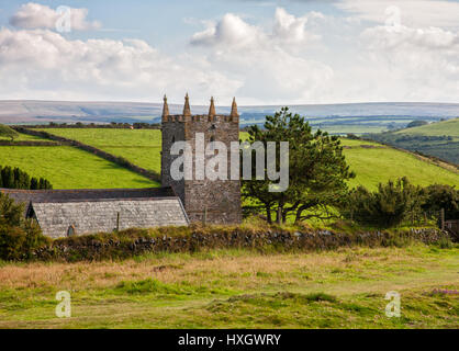 Chiesa di San Giovanni Battista a Countisbury vicino Foreland punto su Exmoor Devon UK Foto Stock