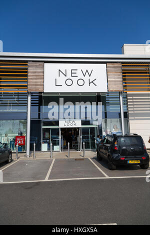 Nuovo look store, Biggleswade, Bedfordshire, Regno Unito, A1 Retail Park Foto Stock