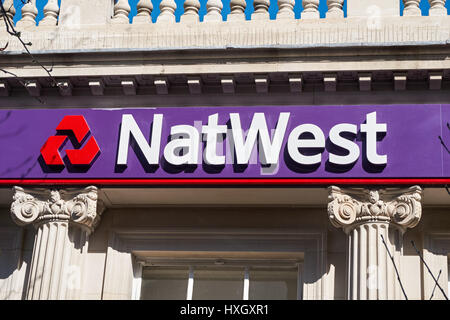 Natwest Bank filiale in Leytonstone, Londra England Regno Unito Regno Unito Foto Stock