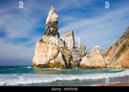 Praia Da Ursa Beach, Portogallo Foto Stock