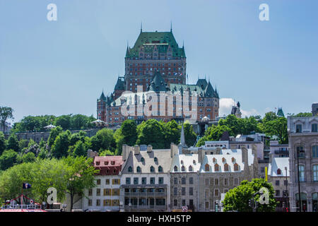Québec Canada 05 24 10: lo Chateau Frontenac è stato progettato dall architetto americano Bruce prezzo, come uno di una serie di 'château' style hotel costruiti per t Foto Stock