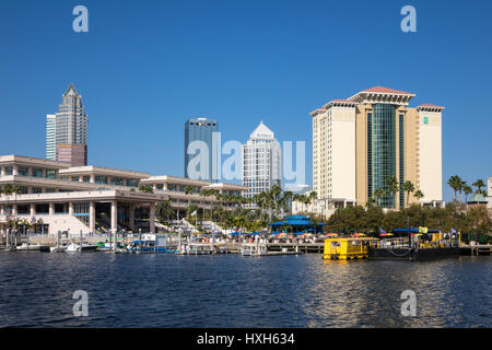 Riverwalk area di svago, Baia di Tampa, Florida, Stati Uniti d'America Foto Stock