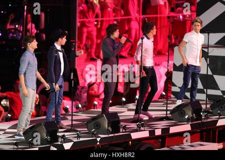 Un senso un senso uno in direzione Stratford London Inghilterra 12 Agosto 2012 Foto Stock