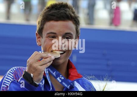 TOM DALEY (UK SALES SOLO) 10 metri piattaforma Roma Italia 21 luglio 2009 Foto Stock