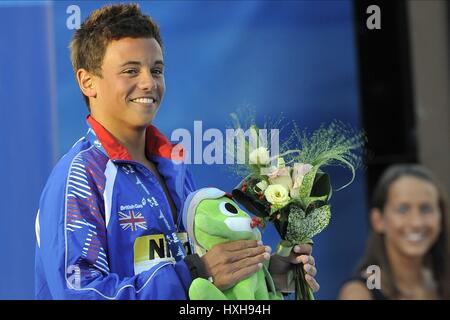 TOM DALEY (UK SALES SOLO) 10 metri piattaforma Roma Italia 21 luglio 2009 Foto Stock