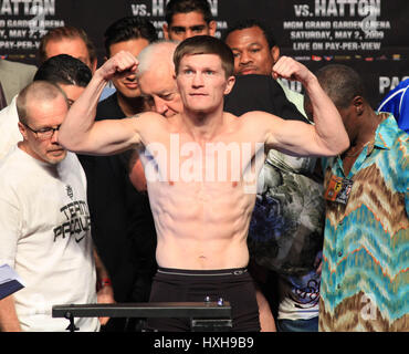 RICKY HATTON BOXER LAS VEGAS NV USA 01 Maggio 2009 Foto Stock