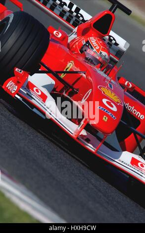 MICHAEL Schumacher in Ferrari 26 Maggio 2002 Foto Stock