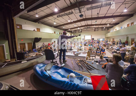 Asta alla prima chiesa battista, Alta Springs, in Florida. Foto Stock