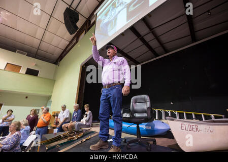 Asta alla prima chiesa battista, Alta Springs, in Florida. Foto Stock