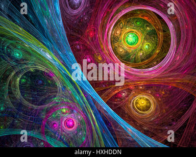 Sfondo Cosmos - abstract generati digitalmente immagine Foto Stock