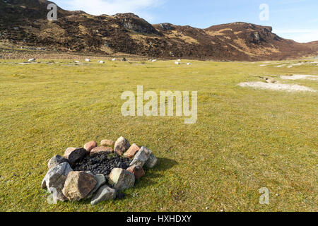 Garry Beach, a nord Tolsta, isola di Lewis, Western Isles, Ebridi Esterne, Scotland, Regno Unito Foto Stock