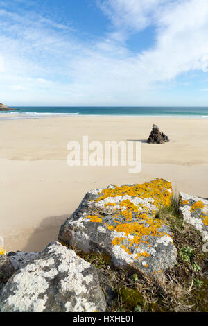 Garry Beach, a nord Tolsta, isola di Lewis, Western Isles, Ebridi Esterne, Scotland, Regno Unito Foto Stock