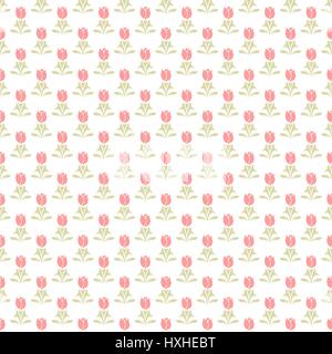 Vector seamless pattern. Ripetizione texture floreali con fiori. Pattern può essere utilizzato come sfondo, tessuto stampa, texture di superficie, la carta di avvolgimento, web Illustrazione Vettoriale