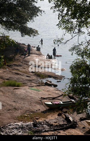 Serbatoio kandalama dambulla centrale provincia dello Sri lanka Foto Stock