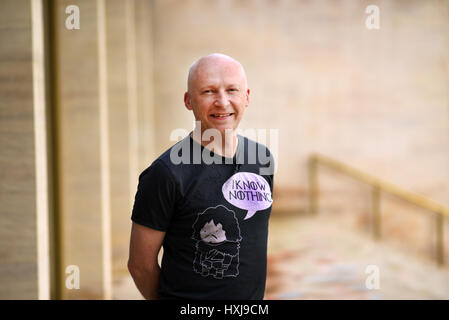 Oxford, Regno Unito. 28 Mar, 2017. Il Professor Marcus Du Sautoy a Worcester College Lecture Theatre per la Oxford Festival Letterario. Foto di Richard Cave 28.03. Credito: Richard Cave/Alamy Live News Foto Stock