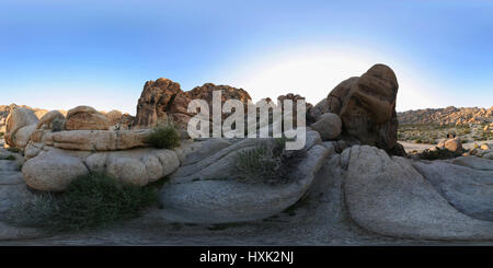 Vista panoramica della baia indiano nel Parco nazionale di Joshua Tree Foto Stock
