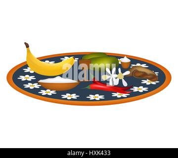 Indovina la Indian Anno nuovo, Goody Padva vettore Illustrazione Vettoriale