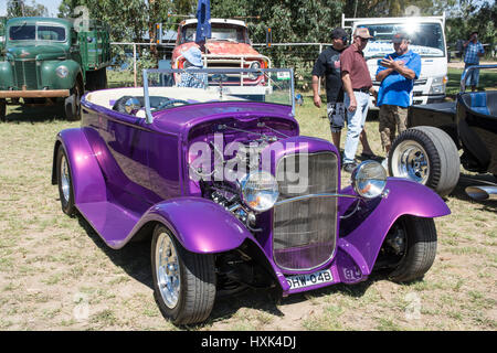 1930 viola ford hot rod Foto Stock