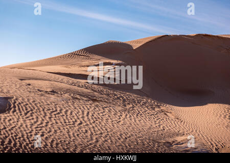 Le dune di sabbia del deserto dei Gobi Meridionale della Mongolia. Foto Stock