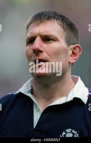 GARY ARMSTRONG SCOZIA & NEWCASTLE RU 10 Aprile 1999 Foto Stock