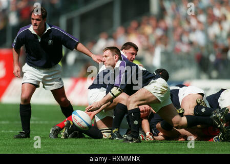 GARY ARMSTRONG SCOZIA & NEWCASTLE RU 10 Aprile 1999 Foto Stock